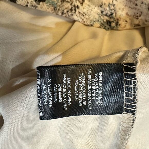 AFRM X Nordstrom Snake Skin Print Cut Out Bodysuit Size M - Picture 11 of 12